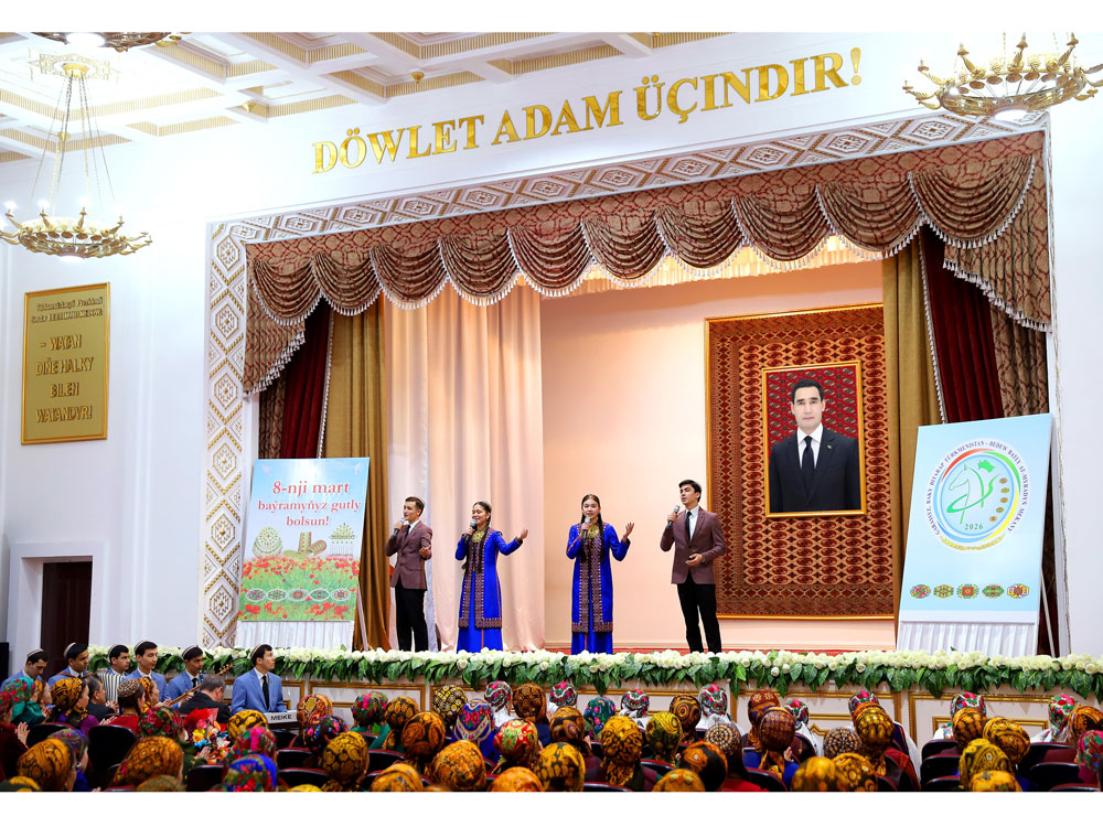 Halkara zenanlar güni mynasybetli aýdym-sazly wagyz-nesihat çäresi geçirildi